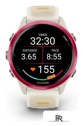 Умные часы Garmin Forerunner 570 42 мм (бежевый/розовый) - Изображение №6 — Интернет-магазин ПроЗаказ