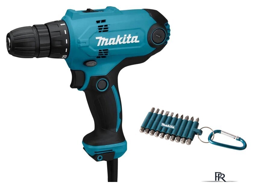 Дрель-шуруповерт Makita DF0300X3 (набор оснастки) - Изображение №1 — Интернет-магазин ПроЗаказ