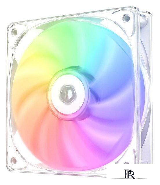 Вентилятор для корпуса ID-Cooling Crystal 120 White ARGB - Изображение №1 — Интернет-магазин ПроЗаказ