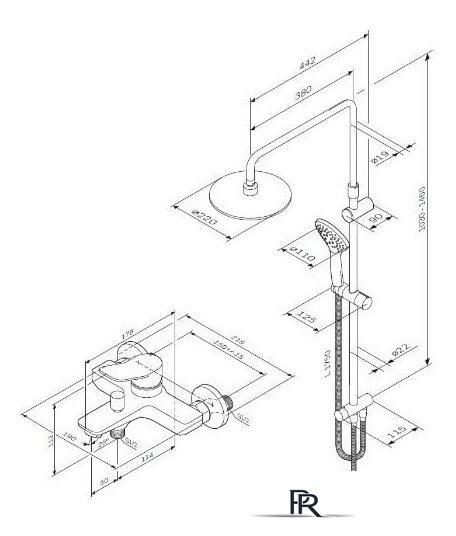 Душевая система  AM.PM X-Joy F40885A34 - Изображение №7 — Интернет-магазин ПроЗаказ