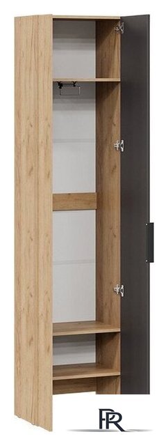 Шкаф-пенал Трия Асти комбинированный (дуб крафт золотой/антрацит) - Изображение №2 — Интернет-магазин ПроЗаказ