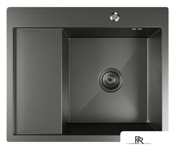 Кухонная мойка Mixline Pro 552929 (черный графит, с сифоном) - Изображение №1 — Интернет-магазин ПроЗаказ