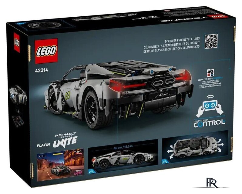 Конструктор LEGO Technic 42214 Суперкар Lamborghini Revuelto - Изображение №10 — Интернет-магазин ПроЗаказ