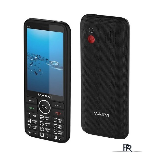 Кнопочный телефон Maxvi B35 (черный) - Изображение №2 — Интернет-магазин ПроЗаказ