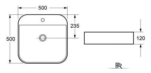 Умывальник Cezares CZR-LFT-50-LVB - Изображение №2 — Интернет-магазин ПроЗаказ
