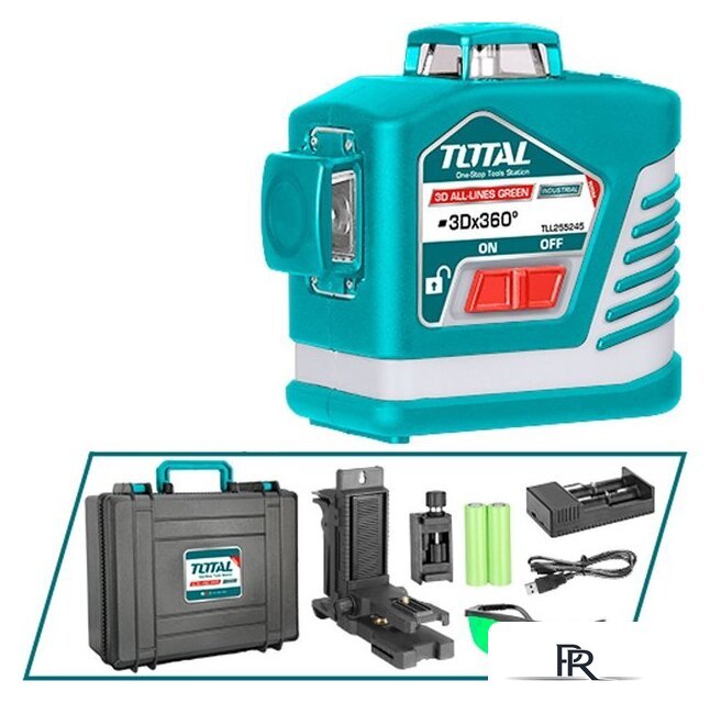 Лазерный нивелир Total TLL255245 (с АКБ) - Изображение №1 — Интернет-магазин ПроЗаказ