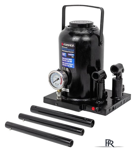 Бутылочный домкрат FORSAGE F-TH905001 BIG 50т - Изображение №1 — Интернет-магазин ПроЗаказ