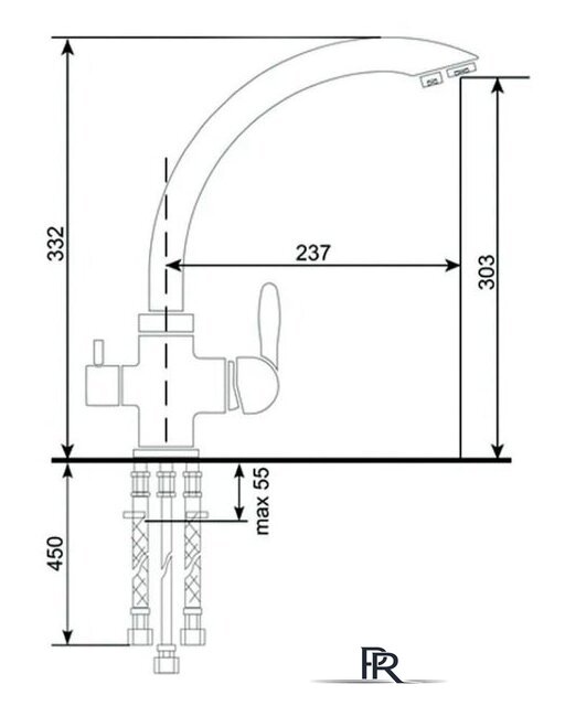Смеситель Ekko E4399 - Изображение №2 — Интернет-магазин ПроЗаказ