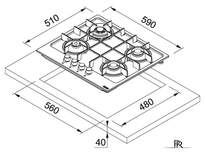 Варочная панель Franke Maris FHMA 604 3G DC XS C - Изображение №2 — Интернет-магазин ПроЗаказ