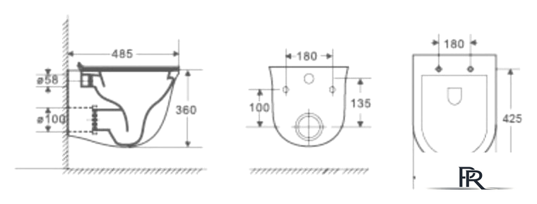 Унитаз подвесной WeltWasser Telbach 004 GL-WT + Marberg 410 SE (белый глянец/хром) - Изображение №7 — Интернет-магазин ПроЗаказ