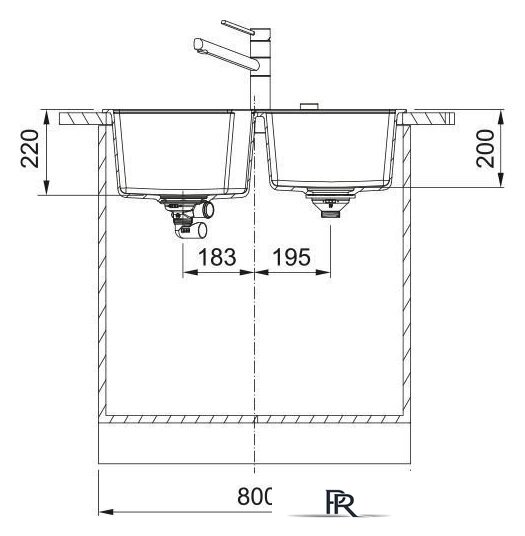 Кухонная мойка Franke Urban UBG 620-36-33 114.0687.307 (бежевый) - Изображение №3 — Интернет-магазин ПроЗаказ