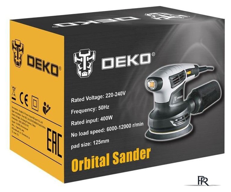 Эксцентриковая шлифмашина Deko DKG400-125 - Изображение №3 — Интернет-магазин ПроЗаказ