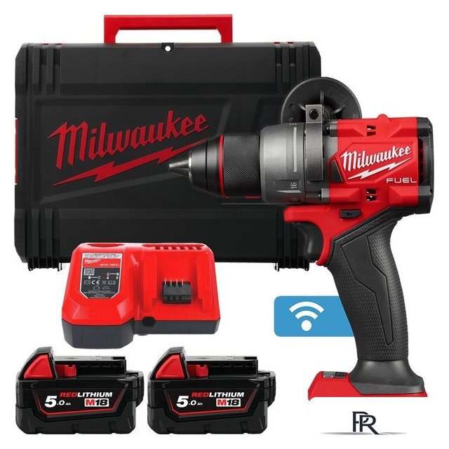 Дрель-шуруповерт Milwaukee M18 FUEL M18ONEDD3-502X 4933492802 (с 2-мя АКБ 5 Ач, кейс) - Изображение №1 — Интернет-магазин ПроЗаказ