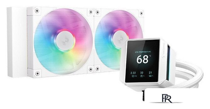 Система жидкостного охлаждения для процессора DeepCool Mystique 240 WH ARGB R-LX240-WHDSNMCP-G-1 - Изображение №1 — Интернет-магазин ПроЗаказ