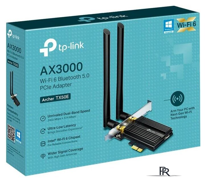 Wi-Fi/Bluetooth адаптер TP-Link Archer TX50E - Изображение №2 — Интернет-магазин ПроЗаказ