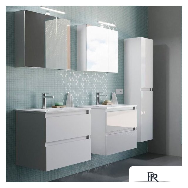  Lauter Шкаф с зеркалом Mia 60 (белый глянец) - Изображение №3 — Интернет-магазин ПроЗаказ