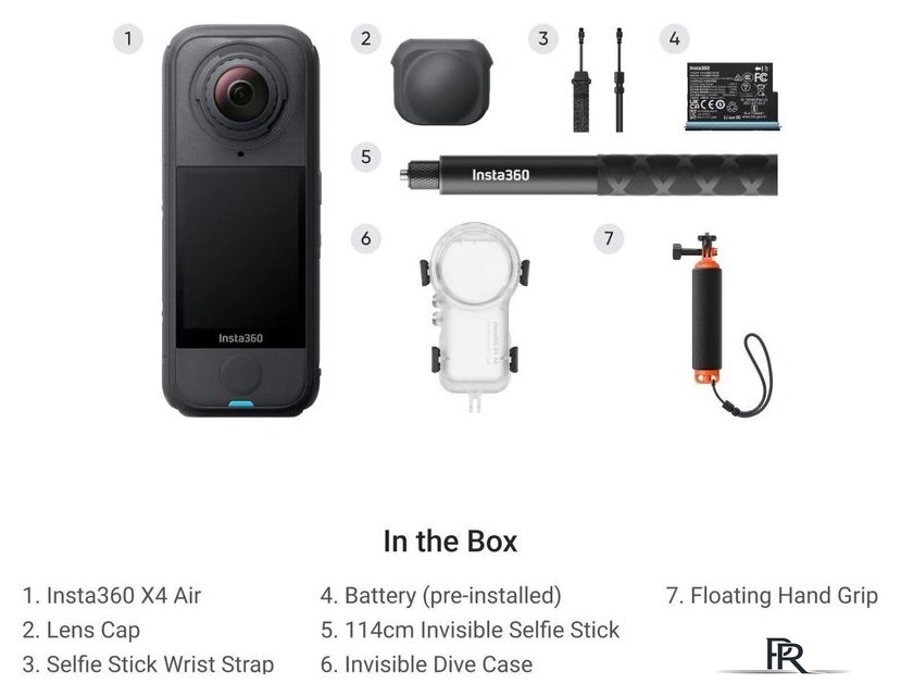 Экшен-камера Insta360 X4 Air Invisible Dive Bundle (черный) - Изображение №11 — Интернет-магазин ПроЗаказ