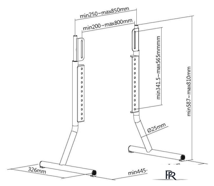 Подставка для телевизора Ultramounts UM505 (черный) - Изображение №3 — Интернет-магазин ПроЗаказ