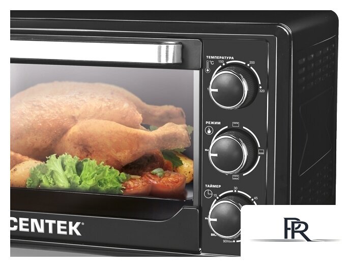 Мини-печь CENTEK CT-1537-30 (черный) - Изображение №2 — Интернет-магазин ПроЗаказ