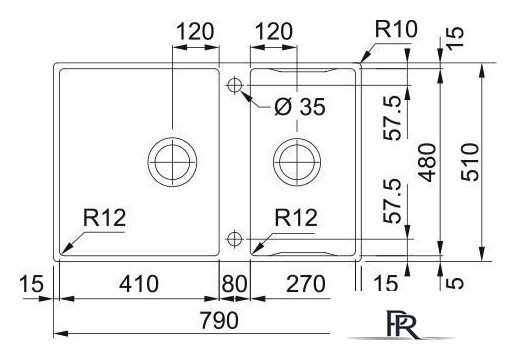 Кухонная мойка Franke Box Center BWX 220-41-27 127.0617.529 - Изображение №4 — Интернет-магазин ПроЗаказ