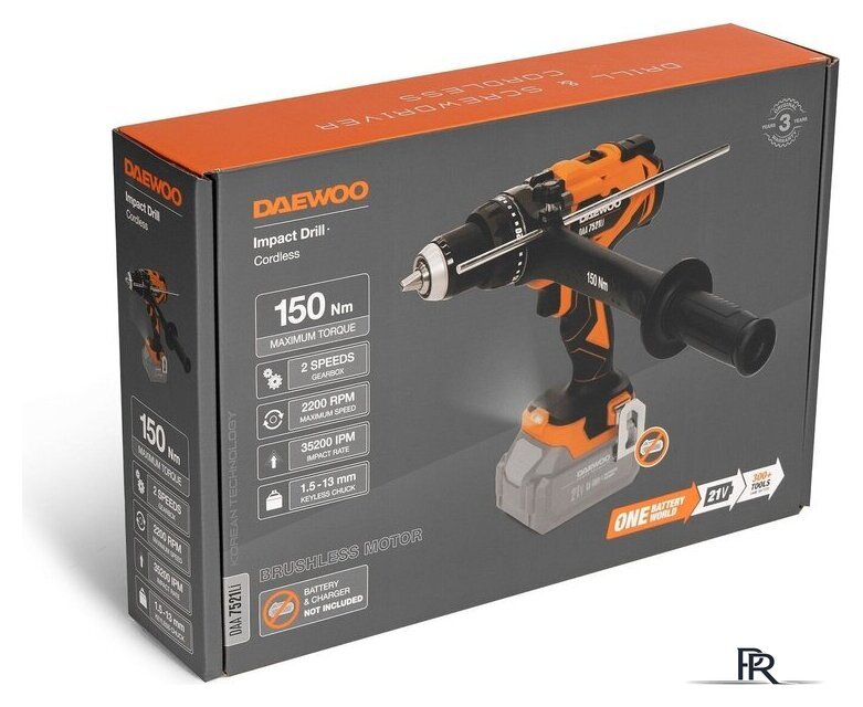 Ударная дрель-шуруповерт Daewoo Power DAA 7521Li (без АКБ) - Изображение №10 — Интернет-магазин ПроЗаказ