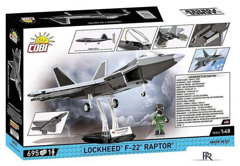 Конструктор Cobi Armed Forces Lockheed F-22 Raptor - Изображение №18 — Интернет-магазин ПроЗаказ