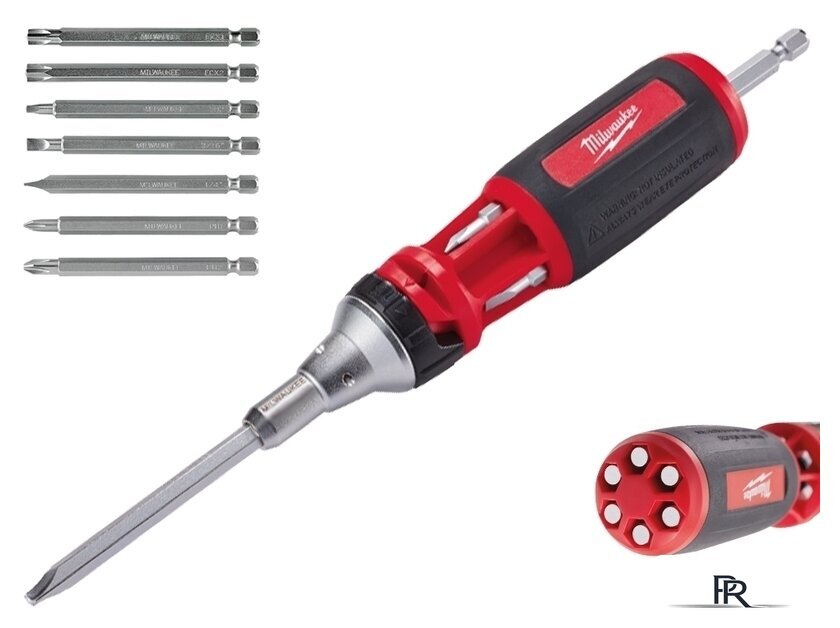 Набор отвертка с битами Milwaukee 4932471598 (9 предметов) - Изображение №1 — Интернет-магазин ПроЗаказ