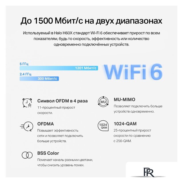 Wi-Fi система Mercusys Halo H60X (3 шт) - Изображение №4 — Интернет-магазин ПроЗаказ