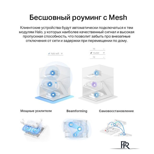 Wi-Fi система Mercusys Halo H60X (3 шт) - Изображение №5 — Интернет-магазин ПроЗаказ