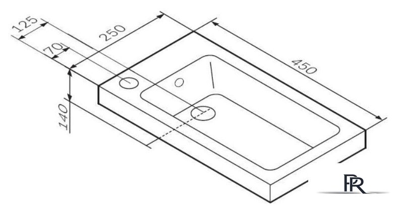 Умывальник AM.PM X-Joy M85AWCC0452WG - Изображение №5 — Интернет-магазин ПроЗаказ
