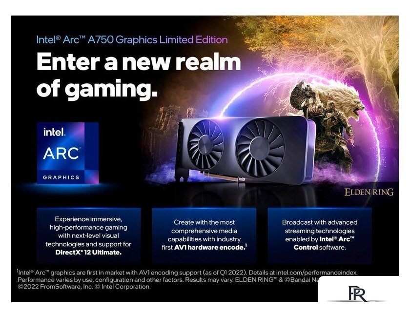 Видеокарта Intel Arc A750 Limited Edition 8GB 21P02J00BA - Изображение №3 — Интернет-магазин ПроЗаказ