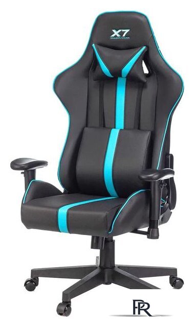Игровое (геймерское) кресло A4Tech X7 GG-1200 (черный/бирюзовый) - Изображение №7 — Интернет-магазин ПроЗаказ
