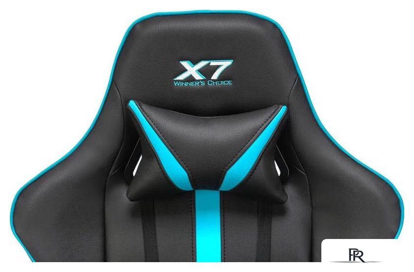Игровое (геймерское) кресло A4Tech X7 GG-1200 (черный/бирюзовый) - Изображение №10 — Интернет-магазин ПроЗаказ