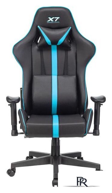 Игровое (геймерское) кресло A4Tech X7 GG-1200 (черный/бирюзовый) - Изображение №2 — Интернет-магазин ПроЗаказ