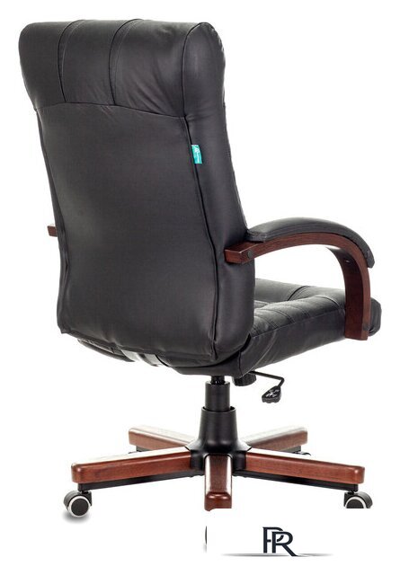 Офисное кресло Бюрократ KB-10WALNUT/B/LEATH (черный) - Изображение №5 — Интернет-магазин ПроЗаказ