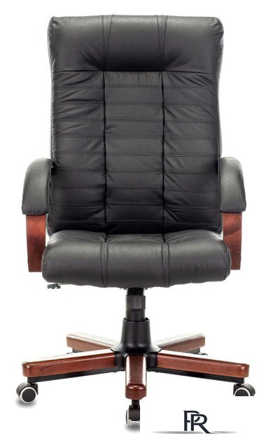 Офисное кресло Бюрократ KB-10WALNUT/B/LEATH (черный) - Изображение №3 — Интернет-магазин ПроЗаказ