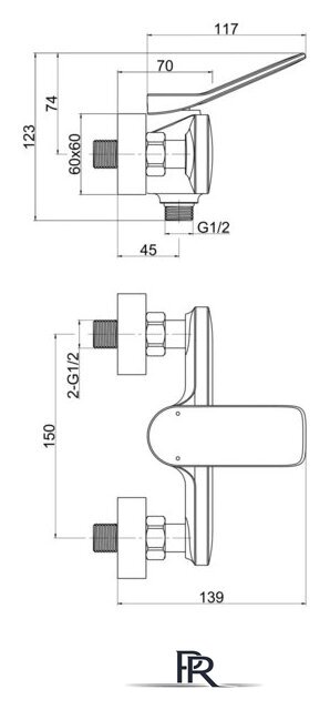 Смеситель Cersanit Odra 63052 - Изображение №2 — Интернет-магазин ПроЗаказ