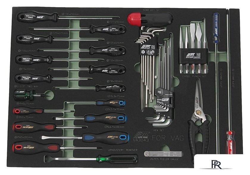 Набор ключей JTC JTC-VA3043 (43 предмета) - Изображение №2 — Интернет-магазин ПроЗаказ