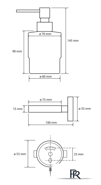 Дозатор для жидкого мыла Bemeta Coral 158109102 - Изображение №3 — Интернет-магазин ПроЗаказ