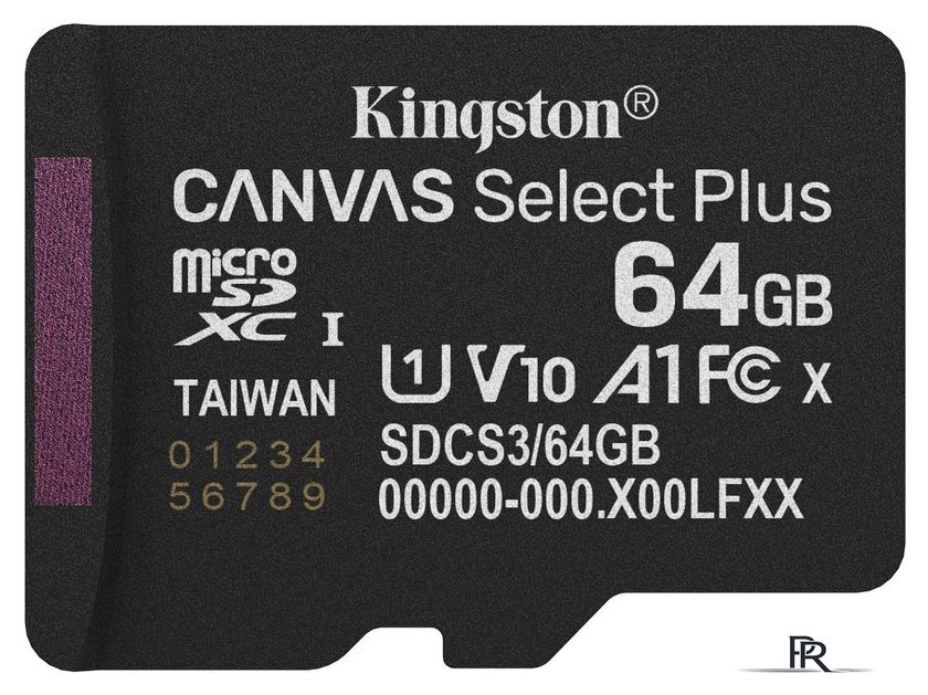 Карта памяти Kingston Canvas Select Plus microSDXC 64GB SDCS3/64GBSP - Изображение №1 — Интернет-магазин ПроЗаказ