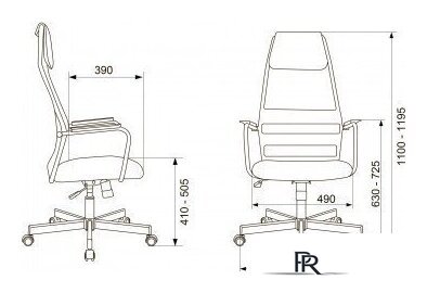 Офисное кресло Бюрократ KB-5M/SL (TW-01 3C11 черный) - Изображение №6 — Интернет-магазин ПроЗаказ