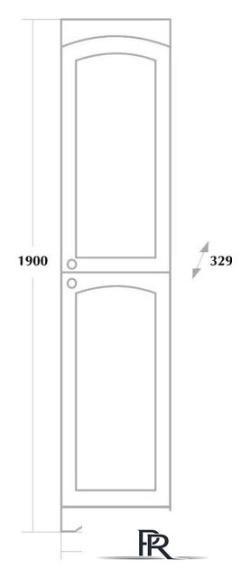  Onika Шкаф-пенал Арно 30 правый (черный) [403034] - Изображение №4 — Интернет-магазин ПроЗаказ