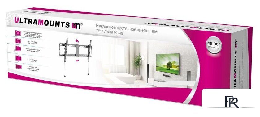 Кронштейн для телевизора Ultramounts UM840T (черный) - Изображение №2 — Интернет-магазин ПроЗаказ