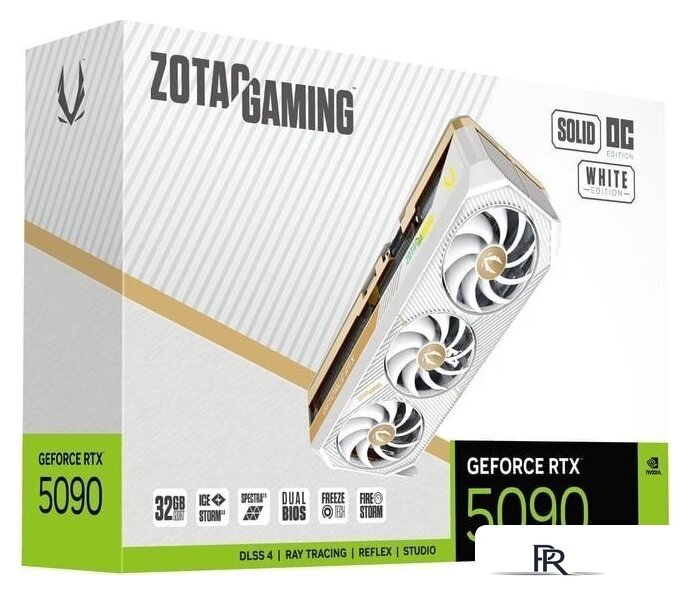 Видеокарта ZOTAC Gaming GeForce RTX 5090 Solid OC White Edition ZT-B50900Q-10P - Изображение №8 — Интернет-магазин ПроЗаказ