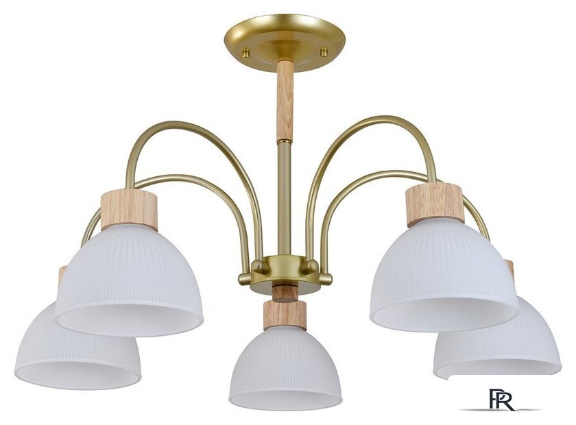Люстра средней высоты Escada 150005/5R ES0000061 (Gold/Wood) - Изображение №1 — Интернет-магазин ПроЗаказ