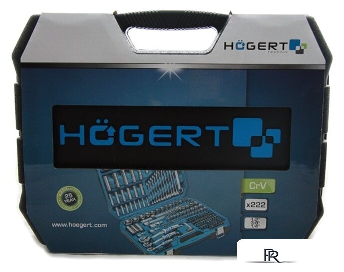 Универсальный набор инструментов Hoegert Technik HT1R444 (222 предмета) - Изображение №8 — Интернет-магазин ПроЗаказ