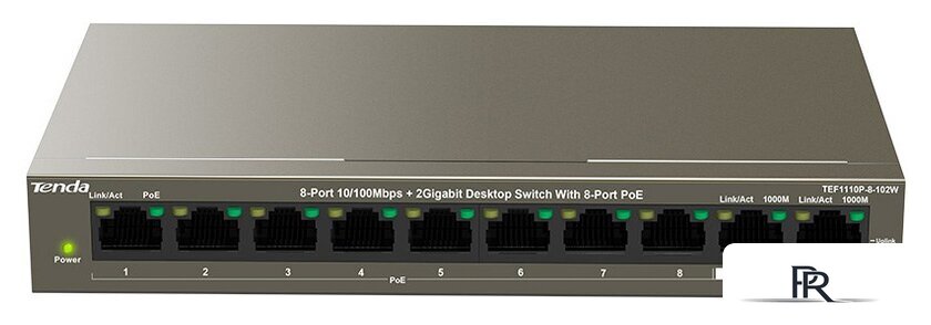 Неуправляемый коммутатор Tenda TEF1110P-8-102W - Изображение №1 — Интернет-магазин ПроЗаказ