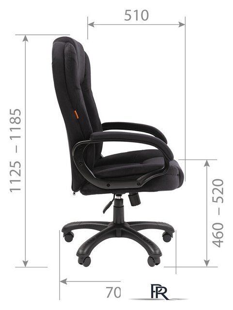 Офисное кресло CHAIRMAN 600 Home (черный) - Изображение №5 — Интернет-магазин ПроЗаказ