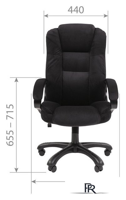 Офисное кресло CHAIRMAN 600 Home (черный) - Изображение №4 — Интернет-магазин ПроЗаказ