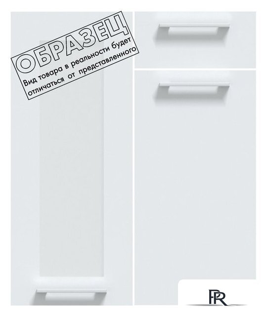 Готовая кухня Интерлиния Мила Gloss 1.88x2.4 правая (белый софт/белый софт/травертин серый) - Изображение №4 — Интернет-магазин ПроЗаказ